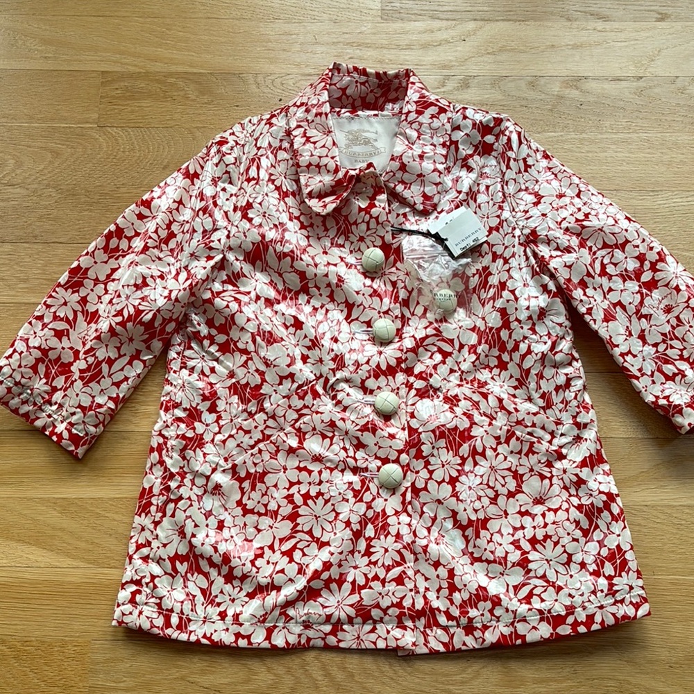 Kids Red Floral Jacket